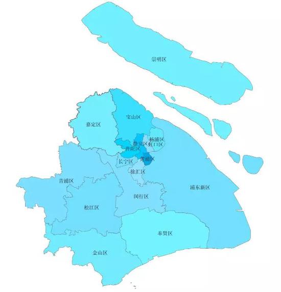 上海最新区域划分图,上海最新版行政区划图