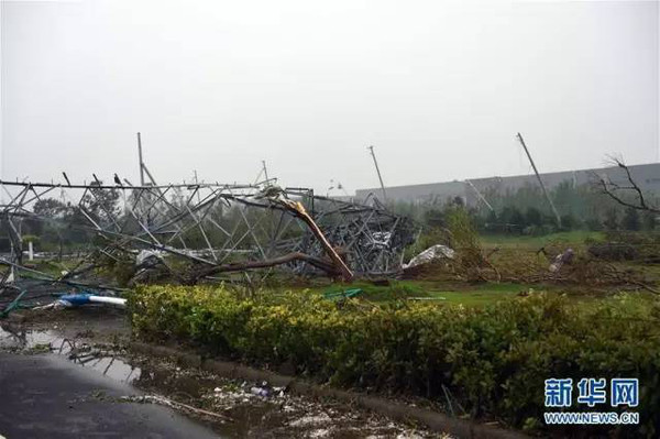 阜宁地区台风最新动态，风雨过后见彩虹